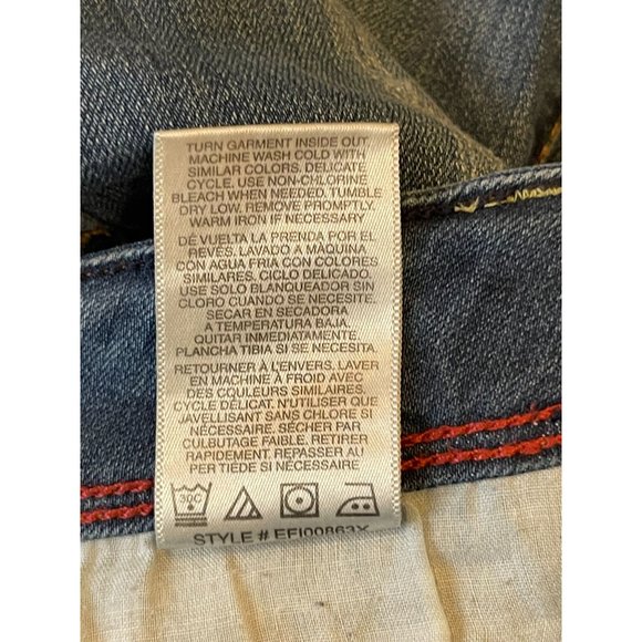 Kensie Women's Jeans Straight Leg Mid Rise Five Design Pockets Blue Size 6/28 - Picture 10 of 10